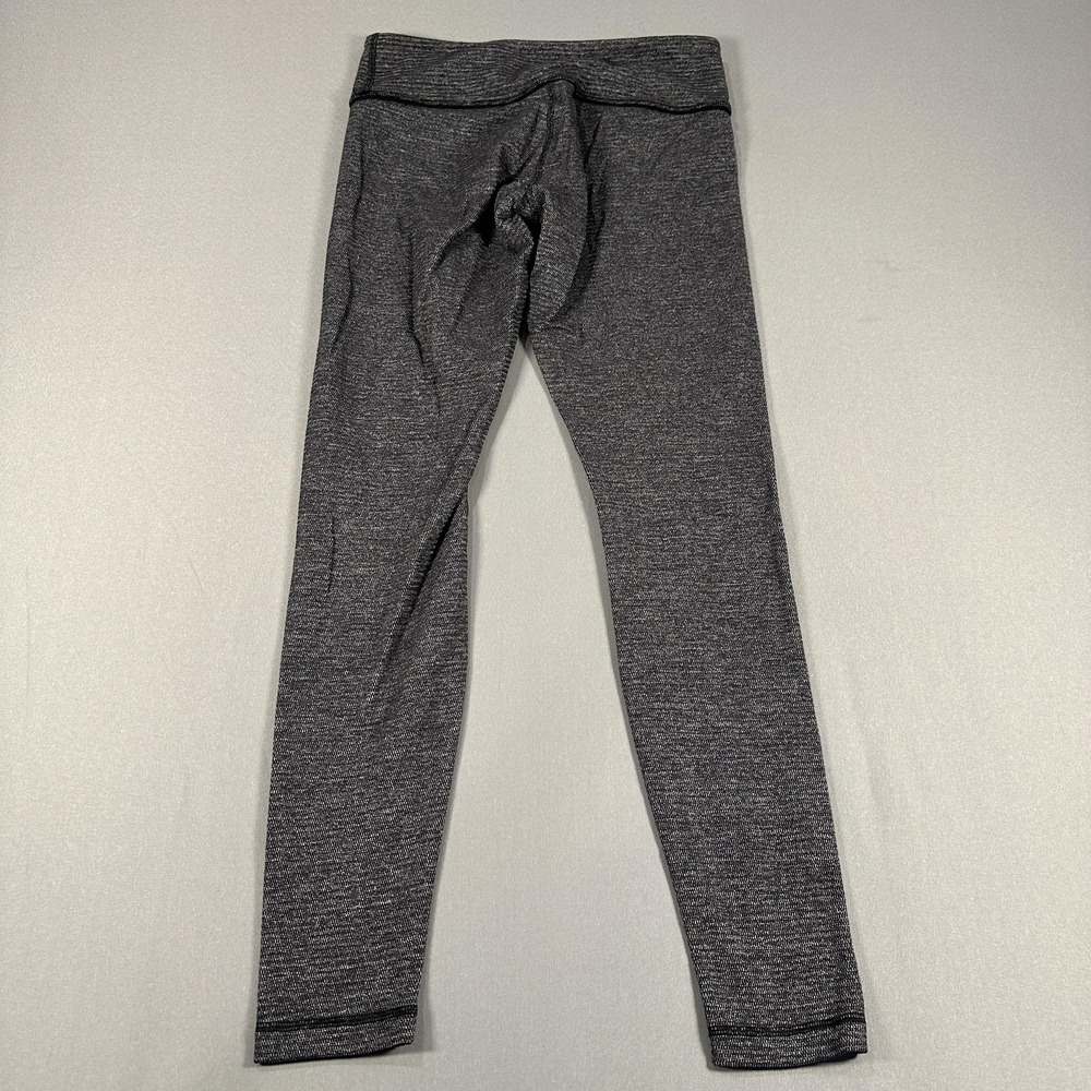 Lululemon Leggings Womens Apx:Med Gray Mid Rise Ankle Yoga Athletic Stretch - Picture 8 of 8